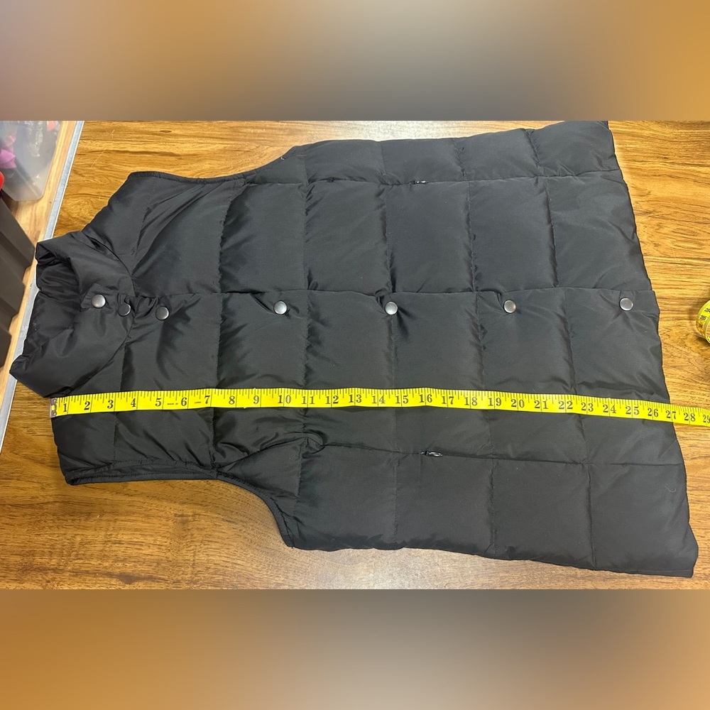 J. Jill, Black Down Filled Quilted Puffer Vest Women’s Size Medium - Picture 4 of 7